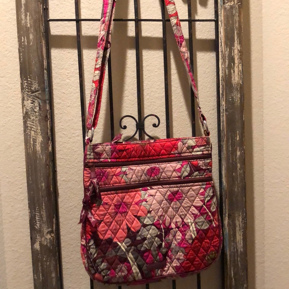 Vera Bradley Triple Zip Hipster Purse NWOT